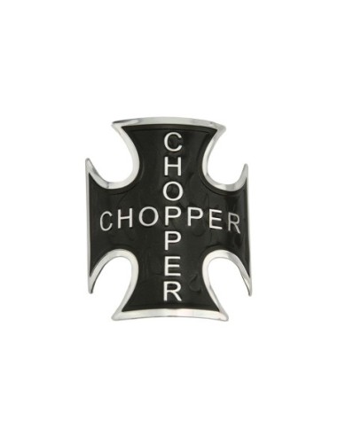 Iron Cross Name Plate Black W/Flame.